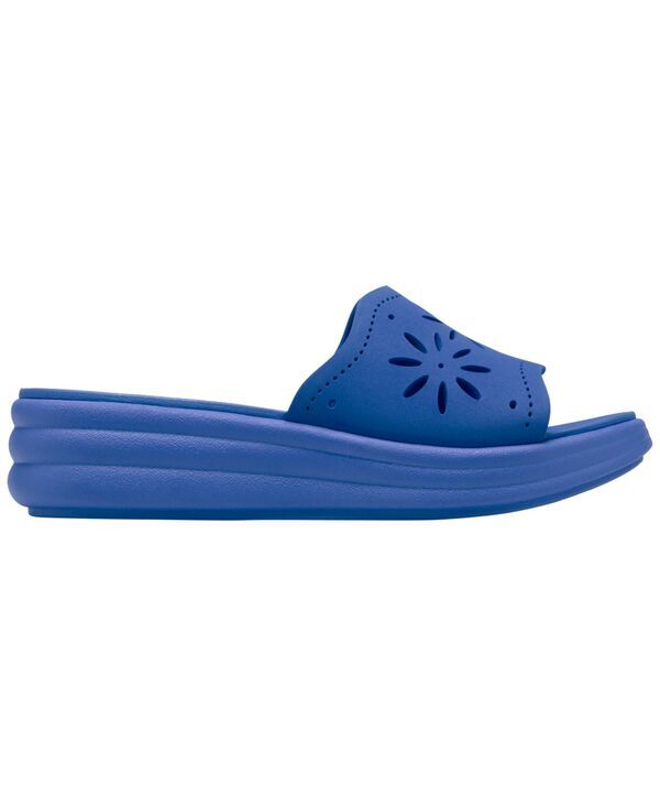 クラークス レディース シューズ スリッポン・ローファー フラワー柄 サンダル フラワー Clarks Womens Drift Floral SlipOn Wedge Sandals Blue ブルー クラークス レディース シューズ スリッポン・ローファー フラワー柄 サンダル フラワー Clarks Womens Drift Floral SlipOn Wedge Sandals Blue ブルー