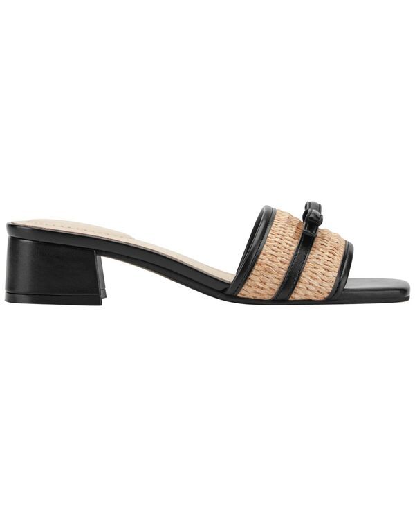 バンドリーノ レディース シューズ スリッポン・ローファー サンダル Bandolino Womens Catona Square Toe SlipOn Dressandals NaturalBlack ブラック