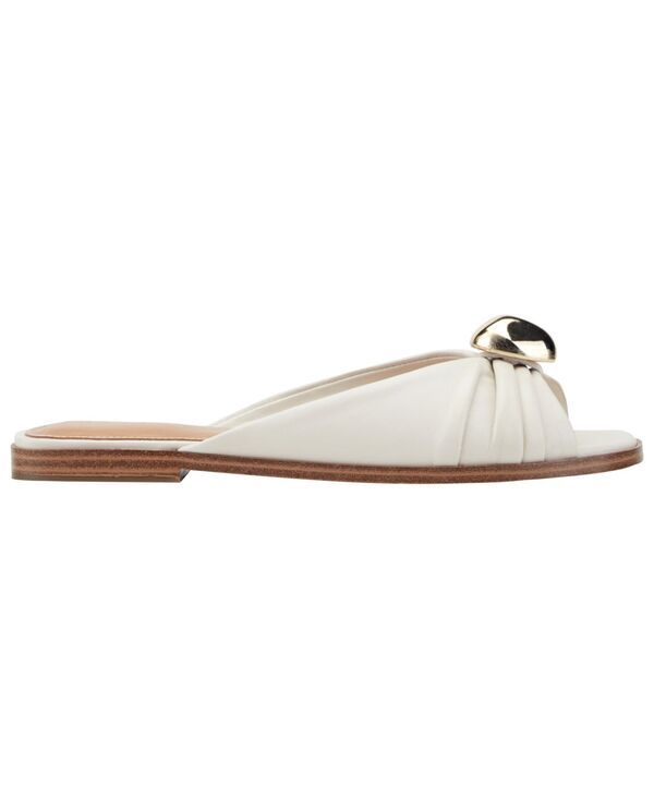 マーク・フィッシャー レディース シューズ スリッポン・ローファー ギャザー サンダル Marc Fisher LTD Womens Dalani Ornamented Ruched Flat SlipOn Sandals Cream Leather クリーム マーク・フィッシャー レディース シューズ スリッポン・ローファー ギャザー サンダル Marc Fisher LTD Womens Dalani Ornamented Ruched Flat SlipOn Sandals Cream Leather クリーム