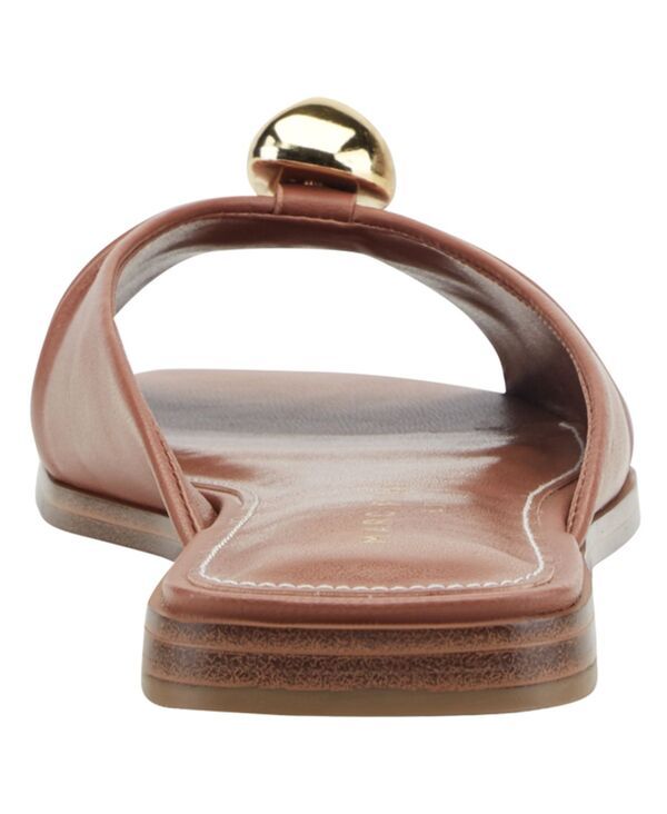 マーク・フィッシャー レディース シューズ スリッポン・ローファー ギャザー サンダル Marc Fisher LTD Womens Dalani Ornamented Ruched Flat SlipOn Sandals Cognac Leather マーク・フィッシャー レディース シューズ スリッポン・ローファー ギャザー サンダル Marc Fisher LTD Womens Dalani Ornamented Ruched Flat SlipOn Sandals Cognac Leather