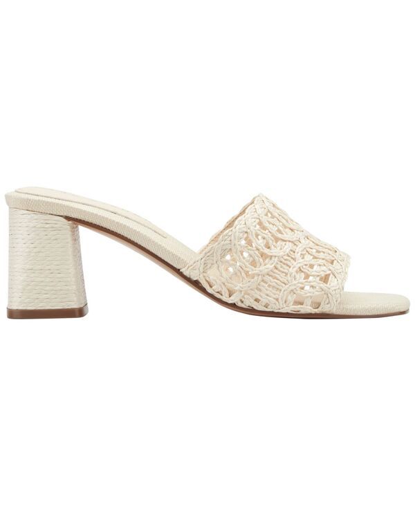 マーク・フィッシャー レディース シューズ スリッポン・ローファー サンダル ヒール Marc Fisher LTD Womens Follie Woven SlipOn Block Heel Dressandals Cream クリーム