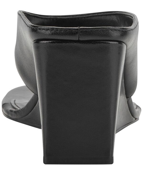 マーク・フィッシャー レディース シューズ スリッポン・ローファー サンダル Marc Fisher LTD Womens Udena SlipOn Wedge Dressandals Black Leather ブラック