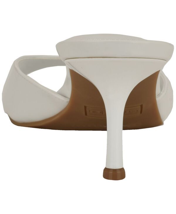 カルバンクライン レディース シューズ スリッポン・ローファー サンダル ヒール Calvin Klein Womens Vixie SlipOn Kitten Heel Dressandals White Patent ホワイト