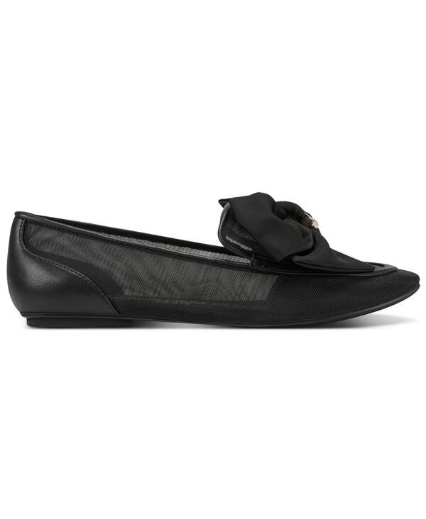 カール ラガーフェルド レディース シューズ スリッポン・ローファー KARLAGERFELD PARIS Womens Vasilisa Bow SlipOn Flats Black ブラック