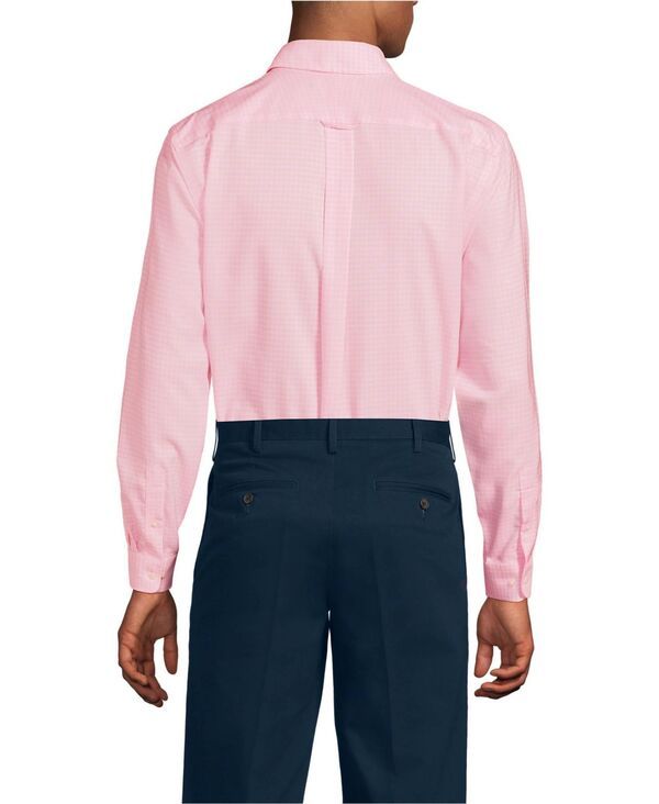 ランズエンド メンズ トップス シャツ オックスフォード コットン Lands End Mens No Iron Supima Cotton Oxfordresshirt Sea salt pink plaid ピンク ランズエンド メンズ トップス シャツ オックスフォード コットン Lands End Mens No Iron Supima Cotton Oxfordresshirt Sea salt pink plaid ピンク