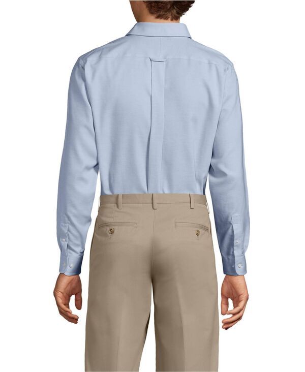 ランズエンド メンズ トップス シャツ オックスフォード コットン Lands End Mens No Iron Supima Cotton Oxfordresshirt Pale soft french blue ブルー