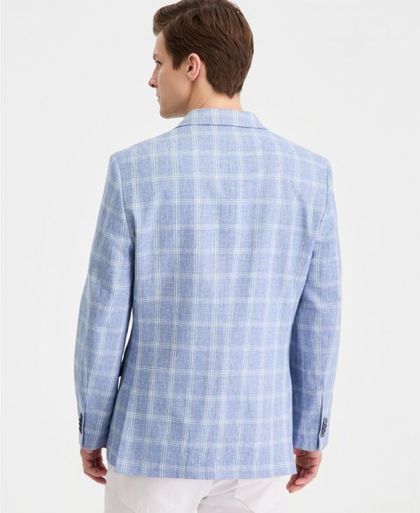 ナウティカ メンズ アウター ジャケット・ブルゾン プリント コットン コート リネン Nautica Mens Cotton Linen Printed ModernFit Sport Coat Blue Window ブルー ナウティカ メンズ アウター ジャケット・ブルゾン プリント コットン コート リネン Nautica Mens Cotton Linen Printed ModernFit Sport Coat Blue Window ブルー