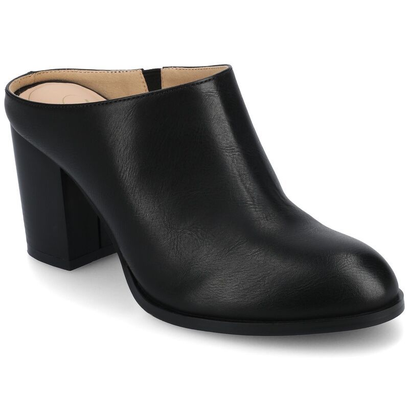 ジャーニー レディース シューズ パンプス ヒール Journee Kendra Womens Open Heeled Pointed Toe Pumps Black ブラック