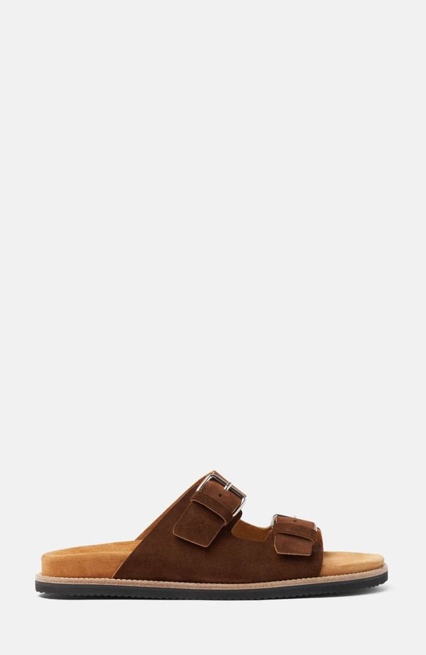 スカロッソ メンズ シューズ サンダル SCAROSSO Enea Sandals Brown Suede ブラウン