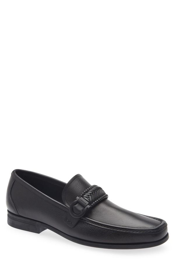 フェラガモ メンズ シューズ スリッポン・ローファー FERRAGAMO Caspian Loafer Nero