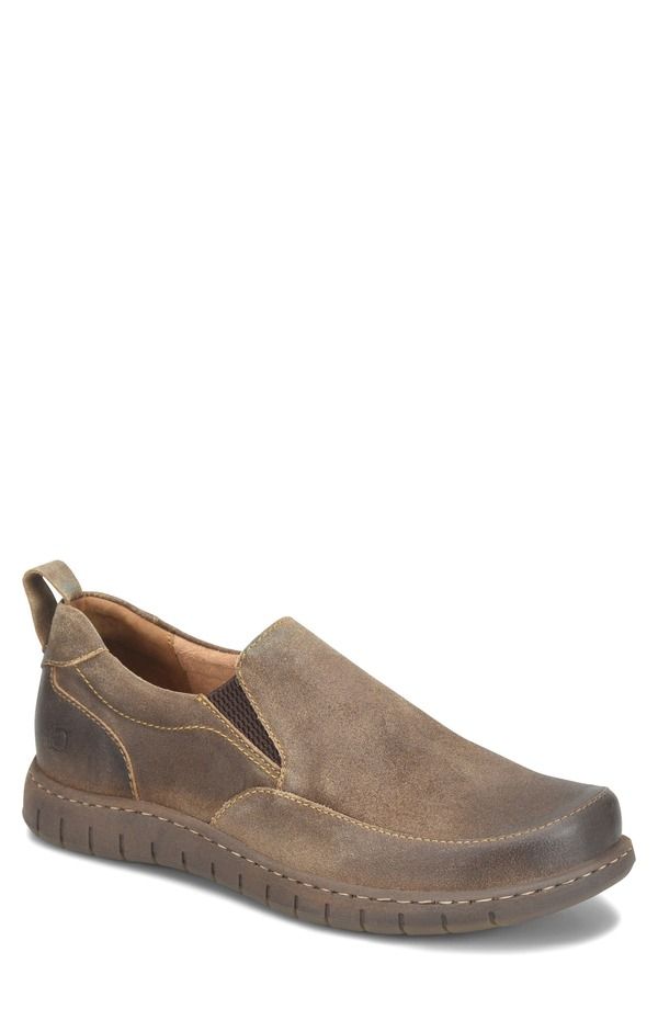 バーン メンズ シューズ スリッポン・ローファー スニーカー Brn LeedslipOn Sneaker Taupe Distressed トープ