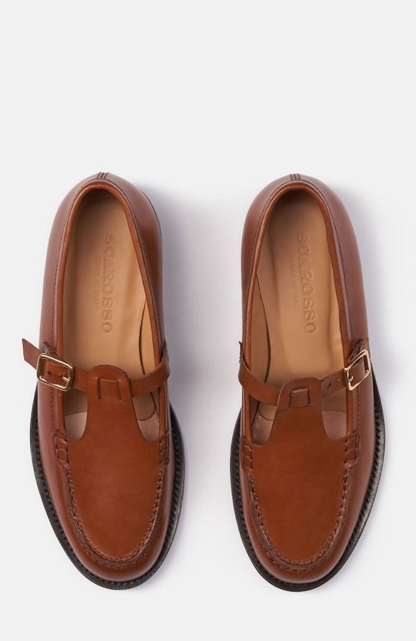 スカロッソ レディース シューズ スリッポン・ローファー SCAROSSO Edna Loafers Tan Calf タン