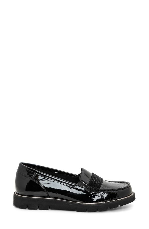 アラ レディース シューズ スリッポン・ローファー ara Daffodil Moc Toe Loafer Black ブラック