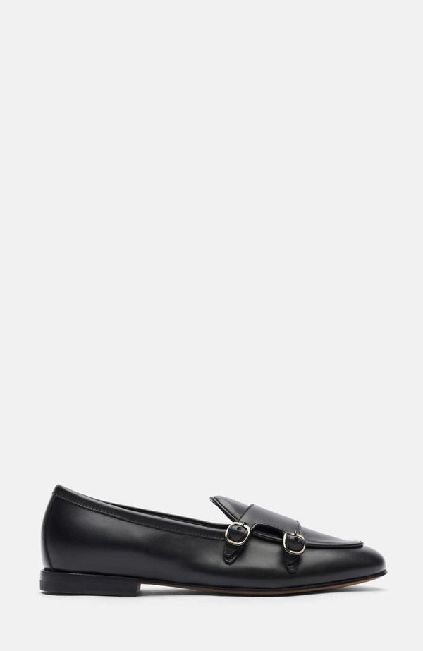 スカロッソ レディース シューズ スリッポン・ローファー SCAROSSO Virginia Loafers Black Calf Leather ブラック スカロッソ レディース シューズ スリッポン・ローファー SCAROSSO Virginia Loafers Black Calf Leather ブラック