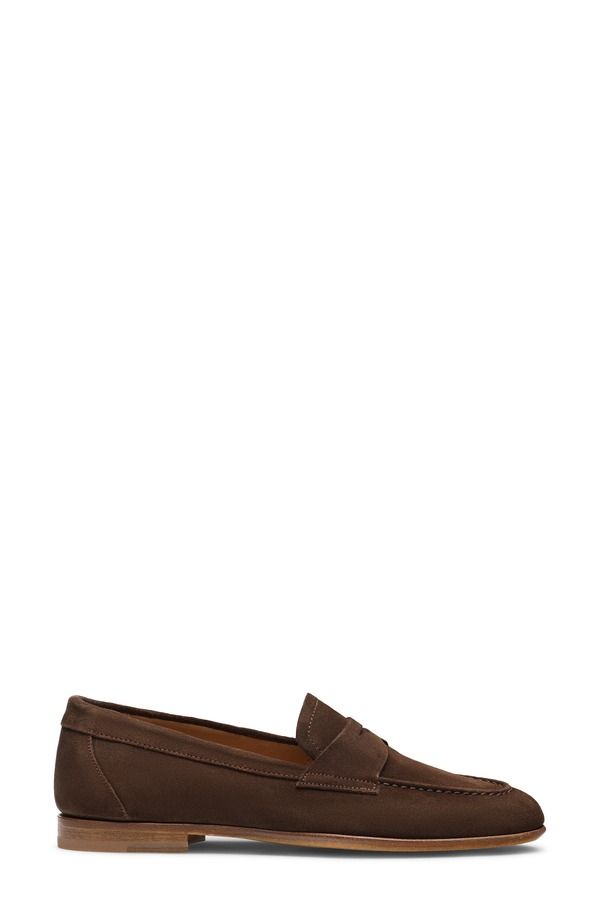 マグナーニ レディース シューズ スリッポン・ローファー Magnanni Sonya Penny Loafer Brown Suede ブラウン マグナーニ レディース シューズ スリッポン・ローファー Magnanni Sonya Penny Loafer Brown Suede ブラウン