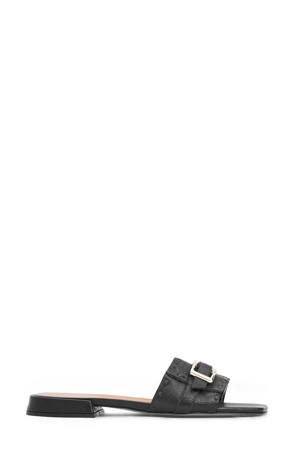ブルーノマグリ レディース シューズ サンダル Bruno Magli Bellini Buckle Strap Slide Sandal Black Tumbled ブラック