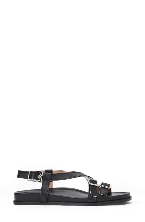 ブルーノマグリ レディース シューズ サンダル Bruno Magli Gianna Slingback Sandal Black Nappa ブラック