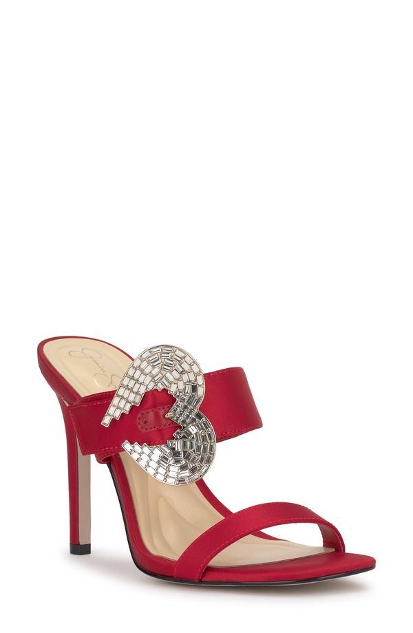 ジェシカシンプソン レディース シューズ サンダル Jessica Simpson Orrieta Slide Sandal Red Muse レッド
