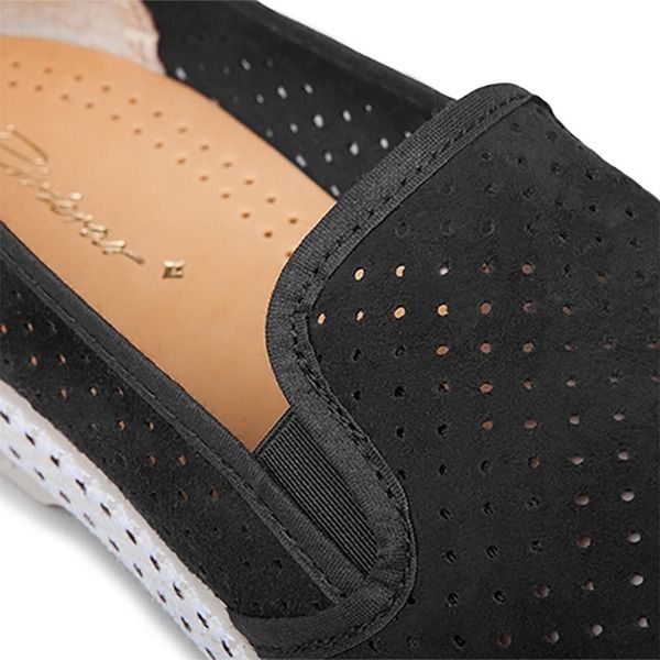 リビエラ レディース シューズ スリッポン・ローファー スエード Rivierasuede SlipOn Loafer Black ブラック