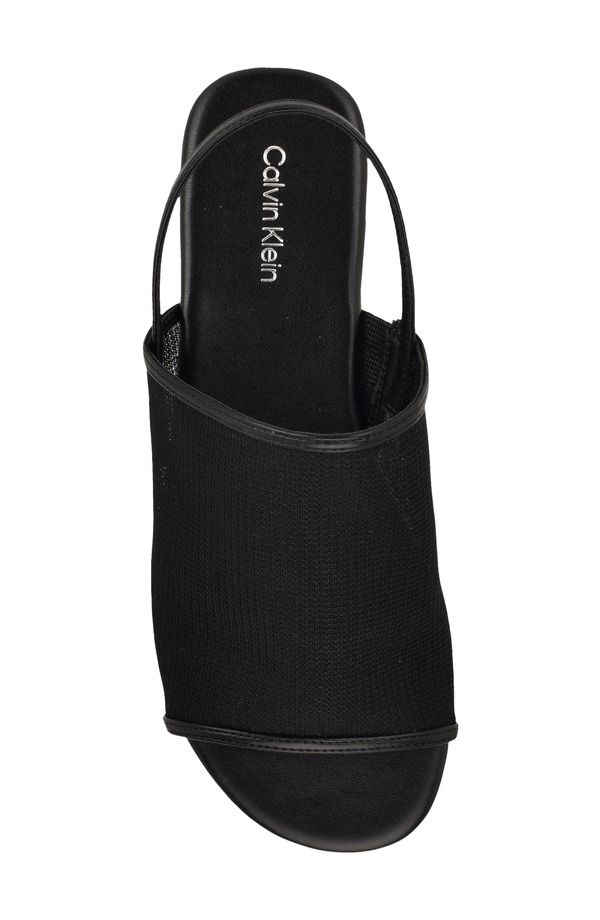 カルバンクライン レディース シューズ サンダル Calvin Klein Gaven Slingback Sandal Black Mesh ブラック カルバンクライン レディース シューズ サンダル Calvin Klein Gaven Slingback Sandal Black Mesh ブラック