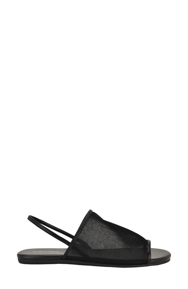 カルバンクライン レディース シューズ サンダル Calvin Klein Gaven Slingback Sandal Black Mesh ブラック カルバンクライン レディース シューズ サンダル Calvin Klein Gaven Slingback Sandal Black Mesh ブラック