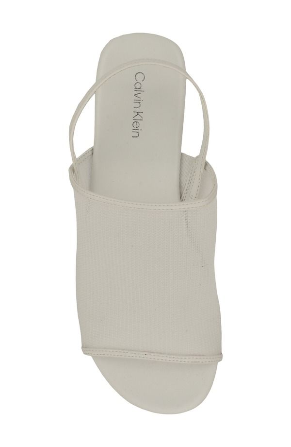 カルバンクライン レディース シューズ サンダル Calvin Klein Gaven Slingback Sandal White Mesh ホワイト