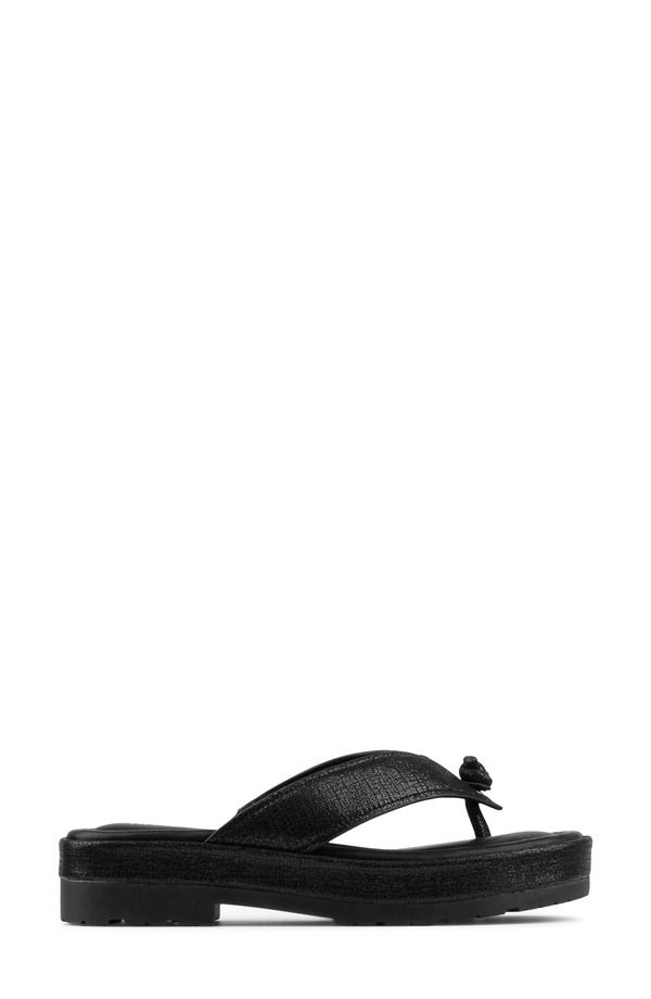 ドナルドプリネール レディース シューズ サンダル プラットフォーム Donald Pliner Samiya Platform Flip Flop Black ブラック