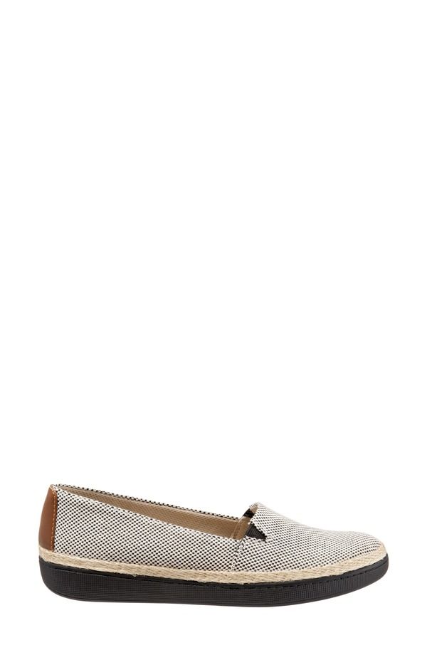 トロッターズ レディース シューズ サンダル Trotters Accent SlipOn Black Linen Fabric ブラック