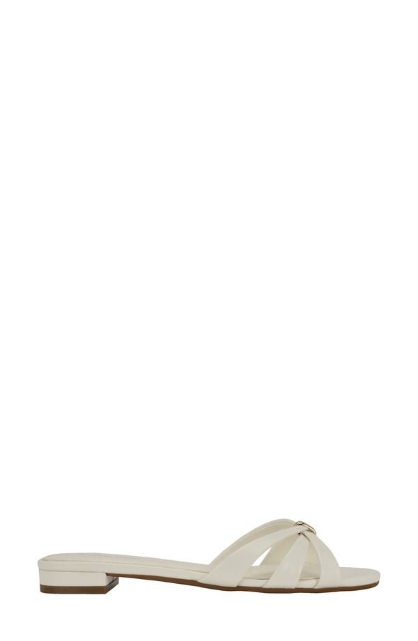 カルバンクライン レディース シューズ サンダル Calvin Klein Petula Slide Sandal White ホワイト