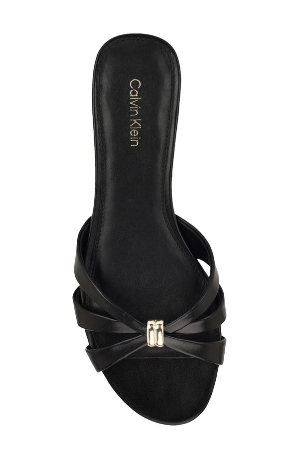 カルバンクライン レディース シューズ サンダル Calvin Klein Petula Slide Sandal Black ブラック