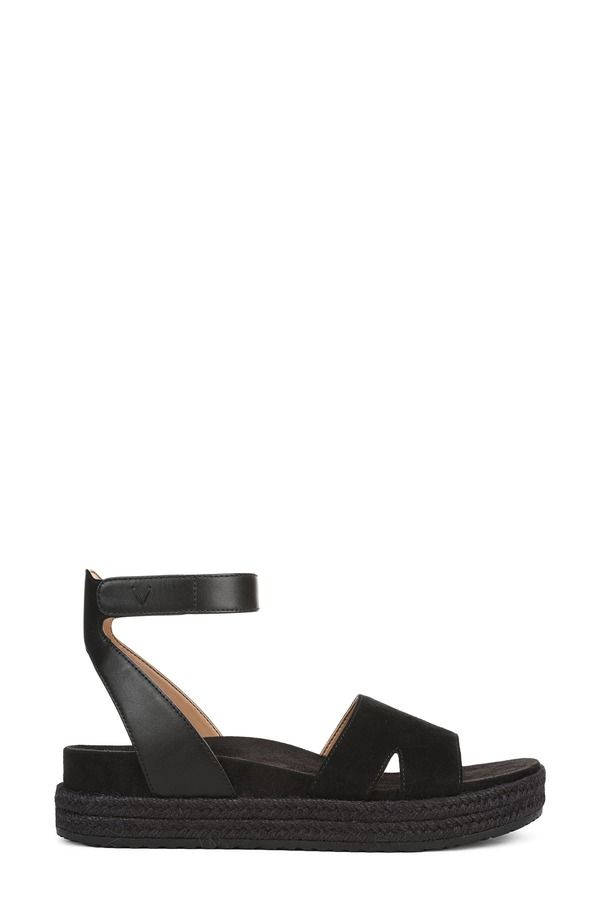 バイオニック レディース シューズ サンダル プラットフォーム アンクル Vionic Yucca Platform Ankle Strap Sandal Black ブラック