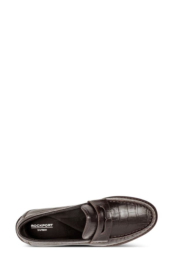 ロックポート レディース シューズ スリッポン・ローファー Rockport Weslin Loafer Wide Width Available Dark Brown ブラウン