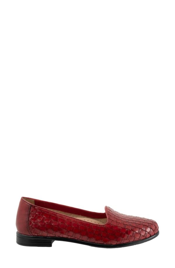 トロッターズ レディース シューズ スリッポン・ローファー Trotters Liz SlipOn Loafered Calfsk レッド トロッターズ レディース シューズ スリッポン・ローファー Trotters Liz SlipOn Loafered Calfsk レッド