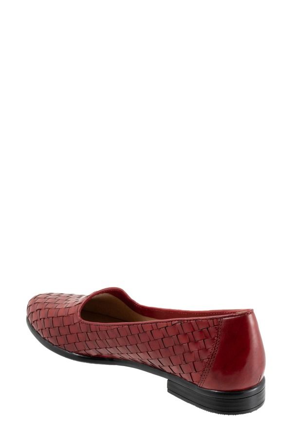 トロッターズ レディース シューズ スリッポン・ローファー Trotters Liz SlipOn Loafered Calfsk レッド トロッターズ レディース シューズ スリッポン・ローファー Trotters Liz SlipOn Loafered Calfsk レッド