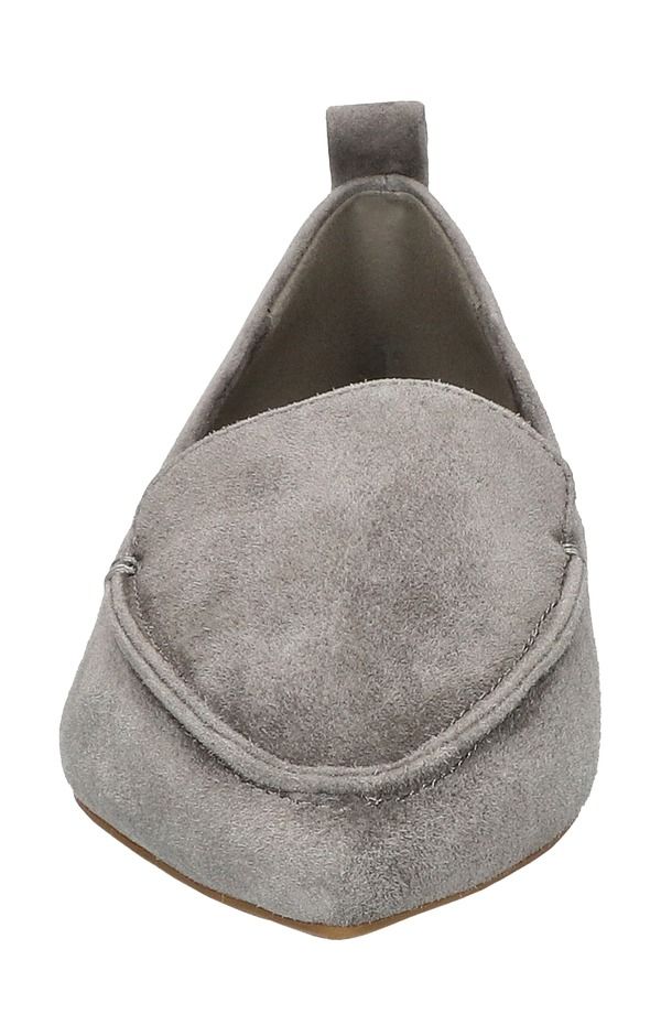ベラヴィータ レディース シューズ スリッポン・ローファー Bella Vitalessi Pointed Toe Loafer Grey Suede Leather グレー