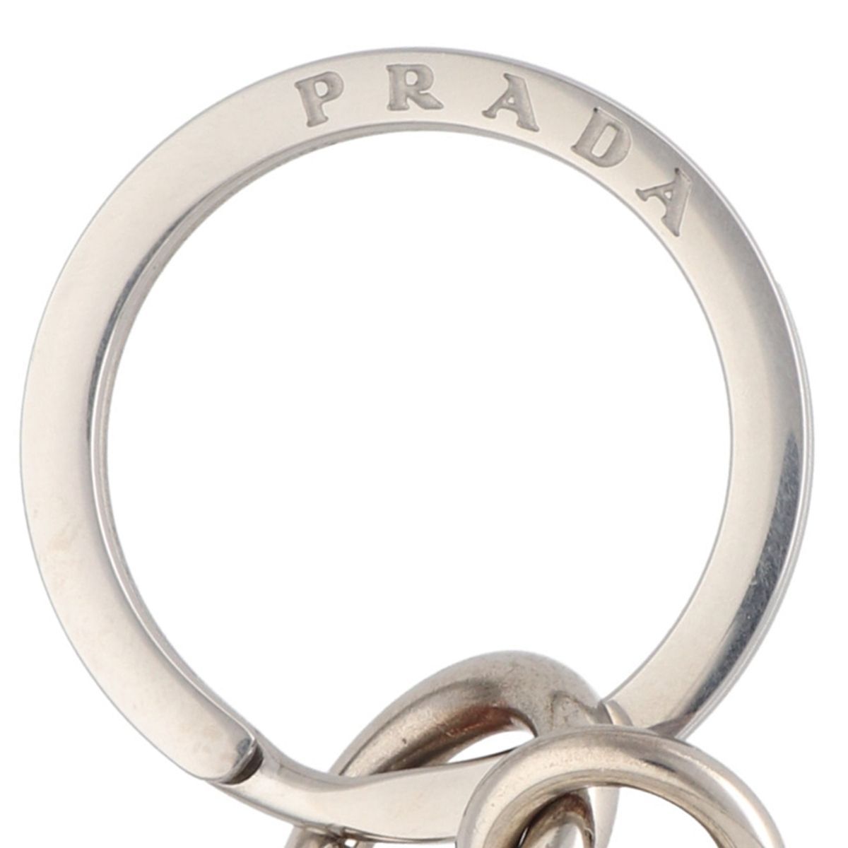 中古】 PRADA プラダ ロボット サフィアーノレザーキーチェーン バッグ