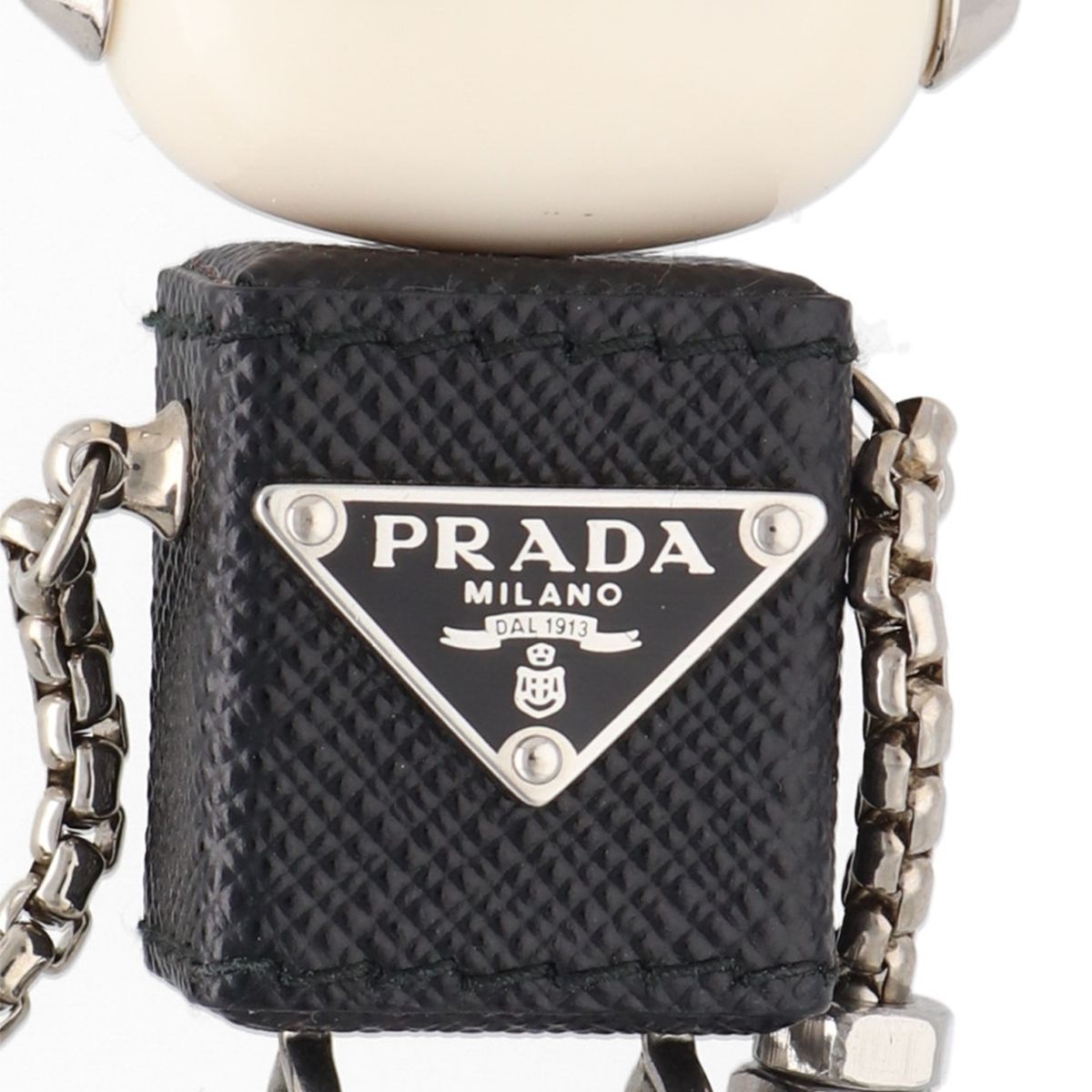 PRADA プラダ ロボットサフィアーノレザーバッグチャーム 中古】 PRADA プラダ ロボット サフィアーノレザーキーチェーン バッグ