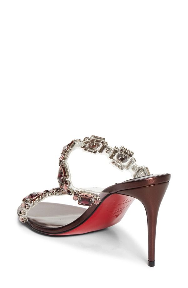 クリスチャン・ルブタン レディース シューズ サンダル Christian Louboutin Just Jewel Crystal Embellished Stiletto Sandal Vers Palacy Lin Palacy