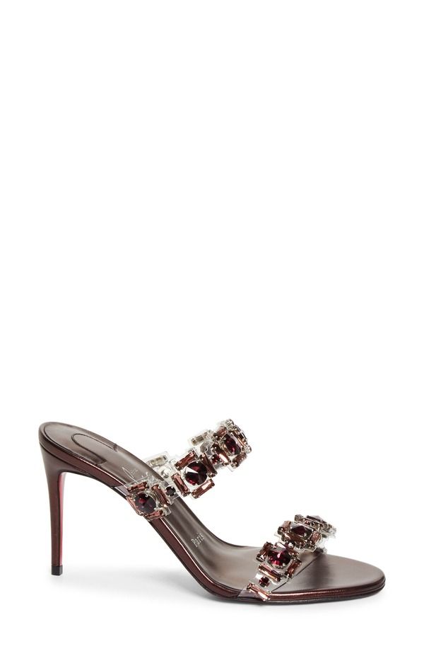 クリスチャン・ルブタン レディース シューズ サンダル Christian Louboutin Just Jewel Crystal Embellished Stiletto Sandal Vers Palacy Lin Palacy