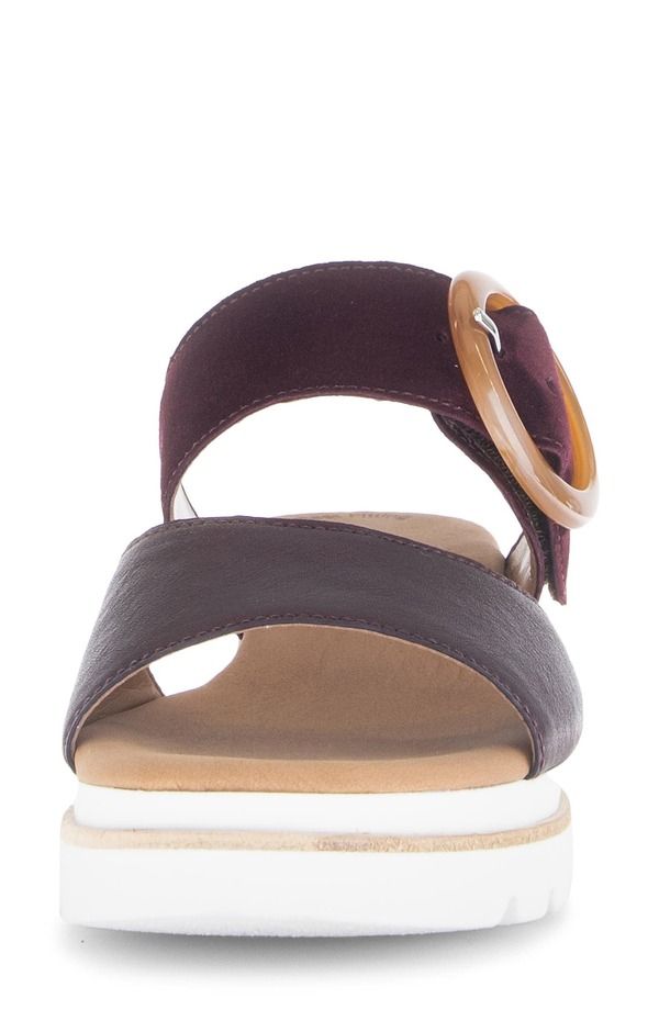 ガボール レディース シューズ サンダル Gabor Quarter Strap Wedge Sandal Mulberry