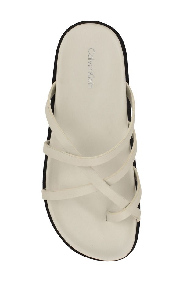 カルバンクライン レディース シューズ サンダル Calvin Klein Helden Toe Loop Sandal Ivory アイボリー カルバンクライン レディース シューズ サンダル Calvin Klein Helden Toe Loop Sandal Ivory アイボリー