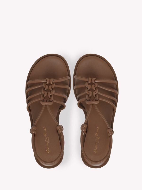 ジャンヴィト ロッシ レディース シューズ サンダル Gianvito Rossi Hebe Sandal Brownappa ブラウン