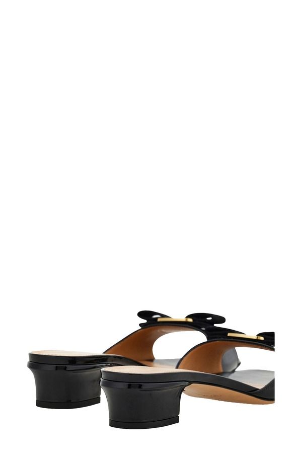 フェラガモ レディース シューズ サンダル FERRAGAMO Vanilla Bow Slide Sandal Nero Biscotto フェラガモ レディース シューズ サンダル FERRAGAMO Vanilla Bow Slide Sandal Nero Biscotto