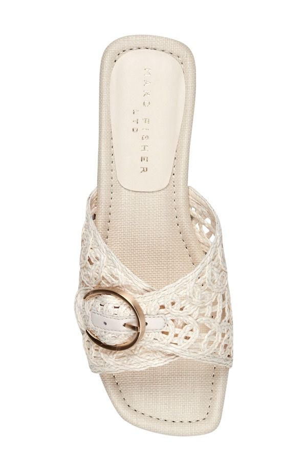 マーク・フィッシャー レディース シューズ サンダル Marc Fisher LTD Nacole Slide Sandal Ivory アイボリー