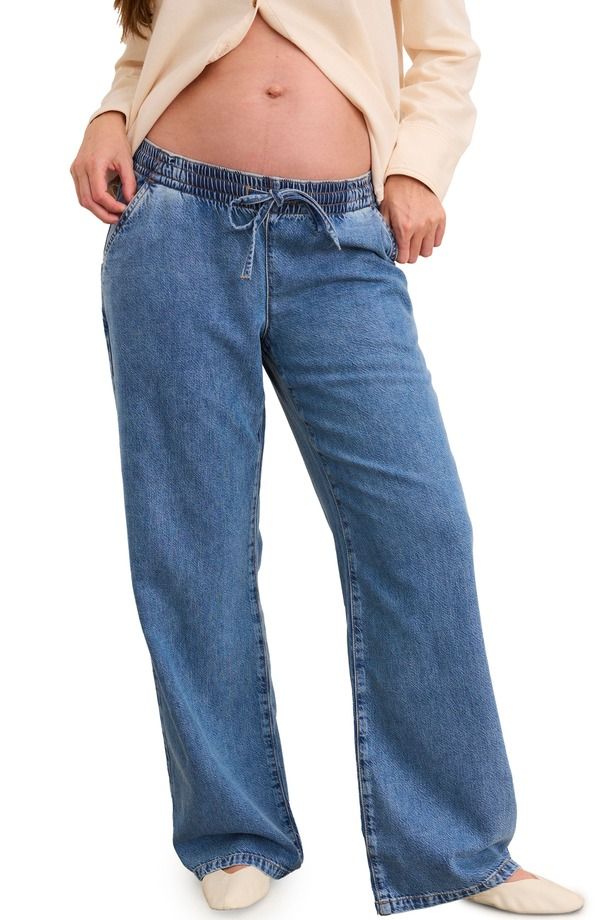 ハッチ レディース ボトムス デニムパンツ ワイドレッグ HATCH The Drapey Denim Wide Leg Pant Vintage Dream Blue ブルー