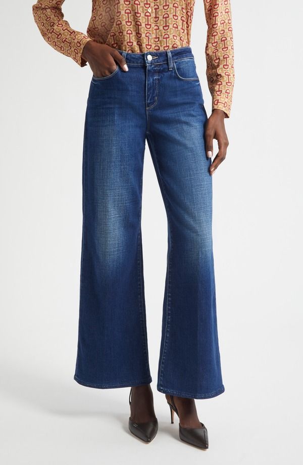 ラジャンス レディース ボトムス デニムパンツ ワイドレッグ ハイウエスト ジーンズ LAGENCE Alicent High Waist Wide Leg Jeans Marvista