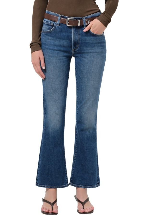 シチズンズ オブ ヒューマニティ レディース ボトムス デニムパンツ ジーンズ Citizens of Humanity Goldie Mid Rise Kick Flare Jeans Allister Medium Indigo インディゴ