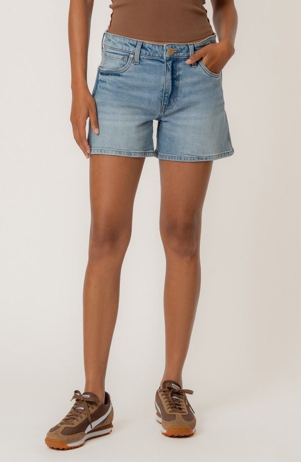 カットフロムザクロス レディース ボトムス デニムパンツ ハイウエスト ショートパンツ KUT from the Kloth Jane High Waist Denim Shorts Peaceful デニム