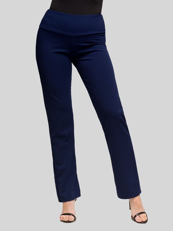 24 セブンコンフォート レディース ボトムス デニムパンツ ハイウエスト プチ 24seven Comfort Apparel Petite Comfortable Stretchigh Waist Dress Pants Navy ネイビー