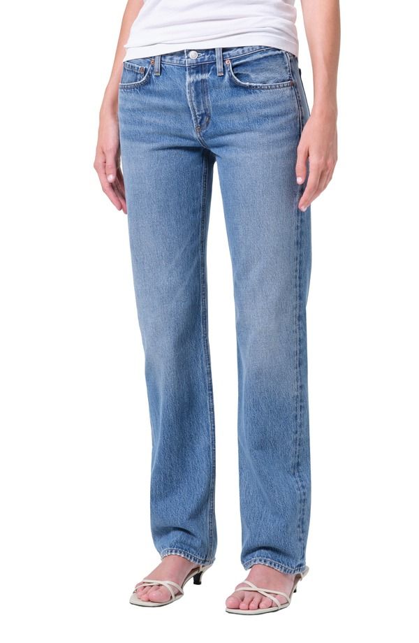 アゴルド レディース ボトムス デニムパンツ スリムフィット ローライズ ジーンズ AGOLDE Low Rise Slim Fit Jeans Downtown